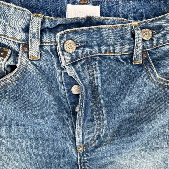 Boyish Jeans The Casey High-Rise Straight Leg Asymmetrical Size 26 - Picture 6 of 6